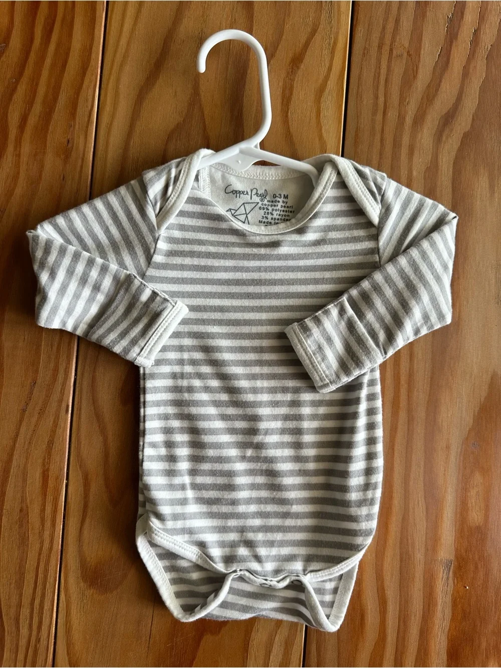 Cloud Island & Copper Pearl Baby Clothing Bundle – Size 0–3 Months (6 Pieces)